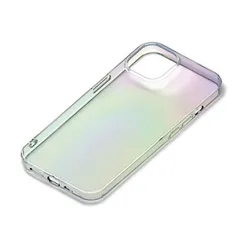 iPhone15 ケース クリア 透明 オーロラ ソフト TPU スマホ カバー シンプル 無地 アイフォン アイホン 2023 6.1inch ２眼 ラウンド PG-23ATP02AR  【普通郵便にて7営業日以内発送】のサムネイル