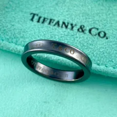 Tiffany& Co. ♡ ティファニー ナローリング スリム 約10号 Tiffany & Co. ナローリング 22号