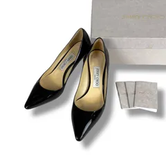 JIMMY CHOO ジミーチュウ　ROMY60 パンプス　ハイヒール　ブラック　黒　エナメル　パテントレザー　36H