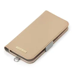 iPhone16Pro フリップカバー サフィアーノ調/ベージュ  PG-24BFP04BE 【ゆうパケットにて発送】【1週間以内発送】