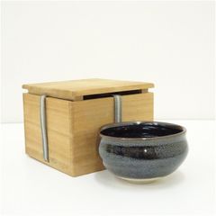 小川長楽造 つくね黒楽蓋置（共箱） 蓋置き 茶道 道具 茶道具 おしゃれ