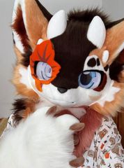 着ぐるみ ケモノ足 猫の足 ライトブルー フリーサイズ ケモノ脚 ファー