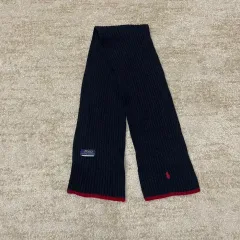 ポロ ラルフローレン ポニー ロゴ 基本 リブ ラムズウール マフラー スカーフ