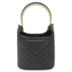 シャネル CHANEL 2WAYバッグ シェブロン ウィズ シック ラムスキン ブラック ゴールド金具 黒 Vステッチ チェーンショルダー ココハンドル  26******【中古】のサムネイル