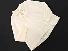 nano universe ナノユニバース ボウタイ ブラウス シャツ size36/オフホワイト ◇■ レディース