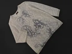 EVEX by KRIZIA エヴェックスバイクリツィア ウール混 Vネック ニット セーター size42/ライトグレー ◇■ レディース