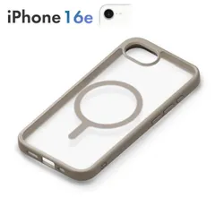 iPhone16e ベージュ クリア ケース 半透明 magsafe マグセーフ 対応ハイブリッドケース マットベージュ PG-25KMH04BE 【ゆうパケットにて発送】【1週間以内発送】