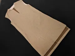 CLASSICAL ELF クラシカルエルフ キーネック スリット ジャンパースカート ワンピース sizeS/ベージュ ◇■ レディース