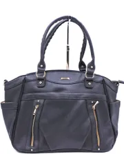 grove グローブ レザー トート バッグ 黒 ■■ レディース