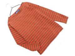 SAINT JAMES セントジェームス ボーダー カットソー 茶ｘ赤 ◇■ レディース