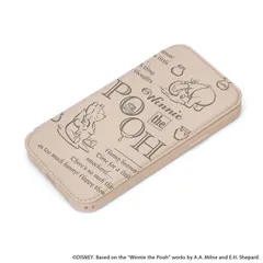 iPhone15 手帳 ケース ディズニー くまのプーさん 背面 クリア 透明  ベージュ キャラクター グッズ 耐衝撃 MIL規格 保護 スマホ カバー カード 収納 ポケット ストラップホール 付 マグネット 【ゆうパケットにて発送】【1週間以内発送】