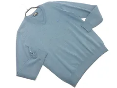 PAUL STUART ポールスチュアート ウール100% Vネック ニット セーター sizeL/緑 ◇■ メンズ