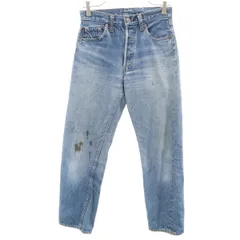 Levi's リーバイス 70s 赤耳 66前期 スモールe ヴィンテージ ボタン裏6 デニムパンツ w29 ブルー系 ジーンズ レディース 古着