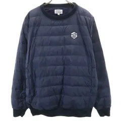 美品 Jack Bunny!! ジャックバニー ゴルフ ダウンジャケット 4 ネイビー プルオーバー メンズ 古着