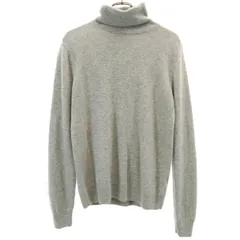 UNIQLO ユニクロ カシミヤ100％ 長袖 タートルネック セーター L グレー ニット レディース 古着