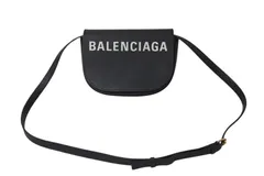 BALENCIAGA バレンシアガ ヴィル ミニ ショルダー ショルダーバッグ 550639 カーフレザー ブラック ホワイト 美品 中古 4b001790