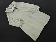 UNTITLED アンタイトル ウール100% フーディー ロング コート size44/ミント ◇■ レディース