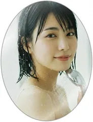 AHEART 専門家監修/クリアな映像 浴室鏡 お風呂鏡 粘着シール式 くもりにくい ミラー (オーバル（小）（31.0ｘ22.0cm）,  長さ31 x 幅22 cm)