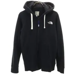 THE NORTH FACE ノースフェイス 長袖 リアビュー スウェット ジップパーカー M ブラック 裏起毛 レディース 古着