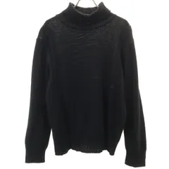 LANVIN en Bleu ランバンオンブルー 日本製 長袖 タートルネック セーター 48 ブラック ニット メンズ 古着のサムネイル