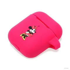 Air Pods ケース ディズニー ミニーマウス シリコン ソフト カバー さらさら 可愛い かわいい オシャレ おしゃれ キャラ PGA 【定形外郵便にて発送】【1週間以内発送】