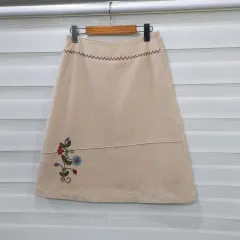 ヴィンテージ Ray Cassin 花刺繍 ウールスカート - ウィメンズ 26程度