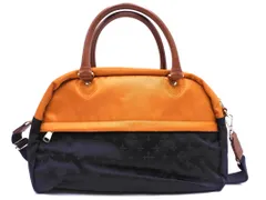 新品 russet ラシット ショルダー ハンド バッグ 黒ｘ黄 ■■ レディース