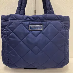 8290　MARC BY MARC JACOBS　マークバイマークジェイコブス　トートバッグ　ハンドバッグ　ネイビー　紺　無地　キルト　キルティング　レディース　中綿　軽量　シンプル　きれいめ　カジュアル