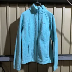 1408 Columbia フリースジャケット 水色 M コロンビア フルジップ ワンポイント 刺繍ロゴ アウトドア 古着卸 アメリカ仕入