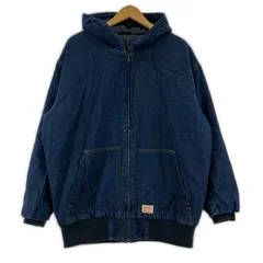 Java ジャバ 裏地キルティング デニムジャケット sizeM/ネイビー