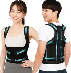 Capprecier 姿勢ベルト 猫背サポーター 猫背ベルト 姿勢サポーター 背中用 通気性 理学療法士オススメ S字サポート 家事 軽量 調節可能 男女兼用 美姿勢 (XL)