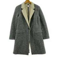 ELLE エル ウール混 テーラードコート size38/グレー