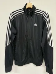 adidas アディダス ジャージ 上のみ 上下セット商品の上 トラックジャケット ブラック 3本ライン S タグ付き