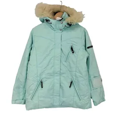 エレッセ ellesse ファー付き 中綿 ナイロンジャケット レディース import：M 