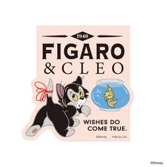 ディズニー ステッカー シール キャラクター グッズ  フィガロ ミニー 猫 ねこ ツヤなし マット PVC 耐水 耐光１枚 PG-DSTK03FIG 【定形外郵便にて発送】【1週間以内発送】