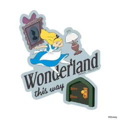 ディズニー ステッカー シール キャラクター グッズ  アリス ふしぎの国のアリス ツヤなし マット PVC 耐水 耐光１枚 PG-DSTK05ALC 【定形外郵便にて発送】【1週間以内発送】