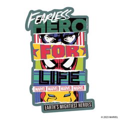 Marvel Sticker Decal - Character Goods - Heroes - Captain America, Spider-Man, Iron Man - Matte Finish - PVC - Water and Light Resistant - 1 Sheet - PG-DSTK18MVL 【Ships within 7 business days via regular mail】