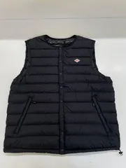 【中古美品　タグあり】DANTON ダントン メンズ クルーネック インナーダウンベスト DT-A0026NNF Lサイズ