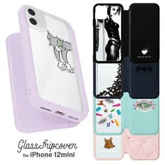 iPhone 12mini ケース トムとジェリー ピンク ラベンダー ハリーポッター バットマン ハーレイクイン 耐衝撃 ガラスフリップ カバー 手帳型 マグネット 透明 クリア カードポケット  【ゆうパケットにて7営業日以内発送】のサムネイル