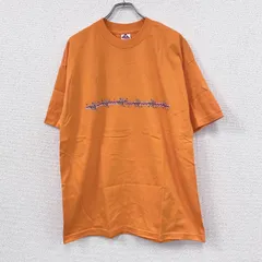 【3点以上まとめ買いで20％OFF】古着 used　90s～　ALSTYLE APPAREL　半袖Tシャツ　HAWAIAN　ヴィンテージ　オレンジ　XLサイズ