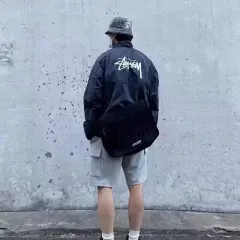 新品 NIKE×ステューシー N Ke × STUSSY WIND RUNNER OFF NOIR ジャケット M-ジャケット-119