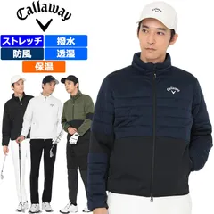 【カラー・サイズ選択可】Callaway キャロウェイ 2025 メンズ 中綿 裏起毛 ブルゾン ストレッチ 撥水 防風 透湿 保温 C25217106 スムーススウェット ジャケット アウター 防寒対策 寒さ対策 ゴルフウェア 新品【キャロウェイ正規販売店】