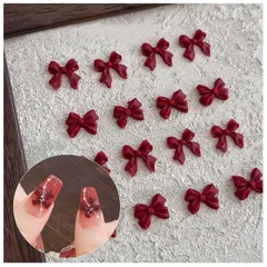 【人気商品】ネイルパーツ リボン 200個セット 3D 立体 蝶結び ネイルパーツ 赤リボン レジン用 大きめ 可愛い ネイルパーツ ネイルアート ジュエリーパーツ ネイル装飾 手作り DIY 手芸 ハンドメイド ジュエリーパーツ ファッション アクセサリー