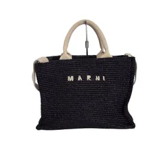 更にお値下げ❗️MARNI 編み込みかごバッグ　未使用品 MARNI（マルニ） バッグ ピクニックバスケット 編み込み かごバッグ