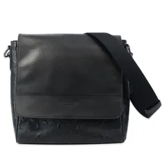 COACH コーチ ショルダーバッグ 4006 シグネチャー レザー ヒューストン マップ バッグ  ブラック 黒   61004465