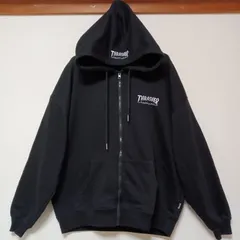 THRASHERスラッシャージップパーカーブラックサイズX-Large