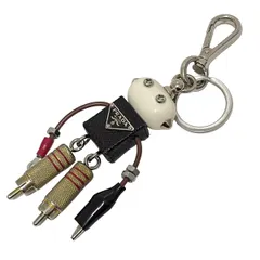 PRADA(プラダ) キーホルダー(チャーム) - アイボリー×黒×マルチ ロボット