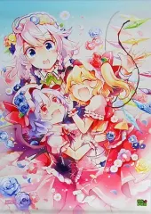 【中古】同人ポスター・タペストリー・カレンダー系 【東方Project】B2メモリアルタペストリー 十六夜咲夜＆レミリア・スカーレット＆フランドール・スカーレット(あずまあや) 東方メロン記念フェア/メロンブックス
