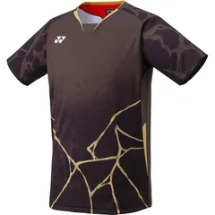YONEX ヨネックス メンズゲームシャツ(フィットスタイル) テニス ゲームシャツメンズ (10730-015)、ブラウン