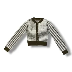 国内正規 参考上代121000円 未使用品 MM6 Maison Margiela 24AW Basic Cardigan ベーシックカーディガン ニット セーター エムエムシックス メゾンマルジェラ S52HP0021 カーキ S 834A1のサムネイル